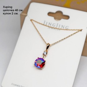 Цепочка з кулоном 0008 XP.18K Swarovski 